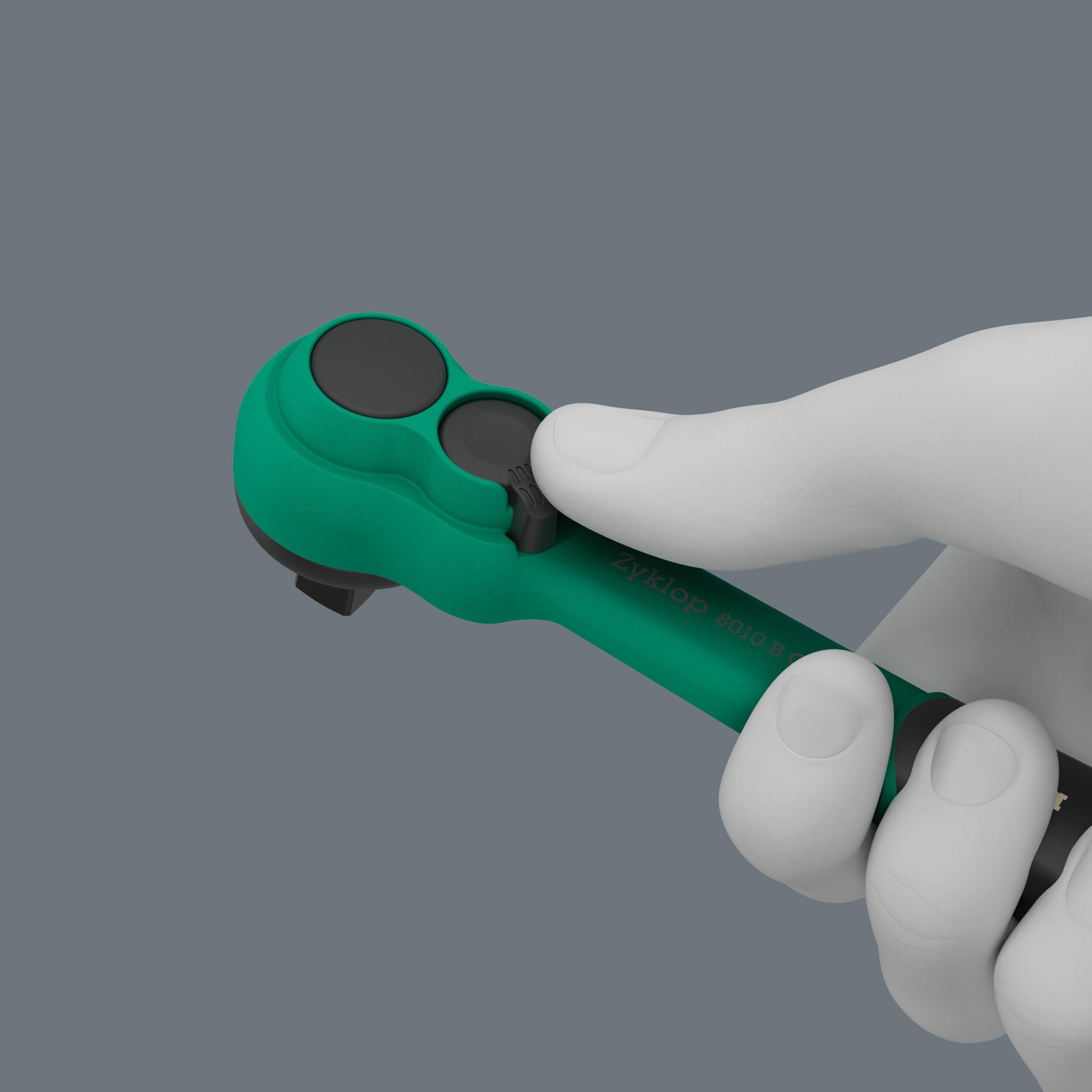 Wera 05005530001 8100 SB 12 Zyklop Comfort Knarrensatz, Umschalthebel, 3/8"-Antrieb, metrisch, 16-teilig