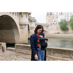 Ergobaby Adapt Babytrage für Neugeborene ab Geburt, 3-Positionen SoftFlex Mesh Ergonomische Babybauchtrage Rückentrage Baby-Tragetasche, Onyx Black