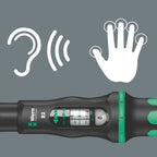 Wera 05075611001 Click-Torque B 2 Drehmomentschlüssel mit Umschaltknarre 3/8", 20-100 Nm