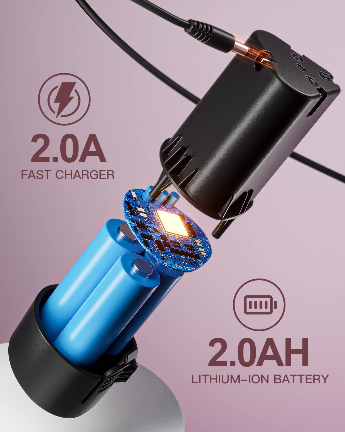Akkuschrauber 12V Pink Rosa, Akkubohrer Klein, Akku Bohrschrauber Set mit 15 Zubehör und Tasche, 18+1 Drehmomentstufen, 10mm Bohrfutter, 2-Gang, LED-Licht, Leicht Akku Schrauber für Reparatur & DIY