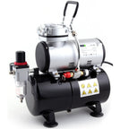 Fengda FD-186 Airbrush Kompressor mit Lufttank/Mächtig Luftstrom und Luftdruck/Druckbehälter/ 4 bar/Auto Stop