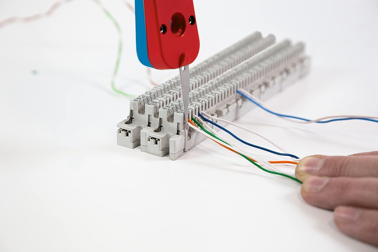 WEICON TOOLS LSA Sensor No. 40 | Anlegewerkzeug mit Sensor zur Beschaltung von LSA-Baureihen, Blau/Rot