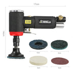 Druckluft Winkelschleifer Set - Mini Druckluft Schleifer mit 6mm & 3mm Spannzange und 20 2 Zoll Schnellwechselscheiben Set, Klein Druckluftschleifer 90° Abgewinkelt zum Schneiden/Schleifen