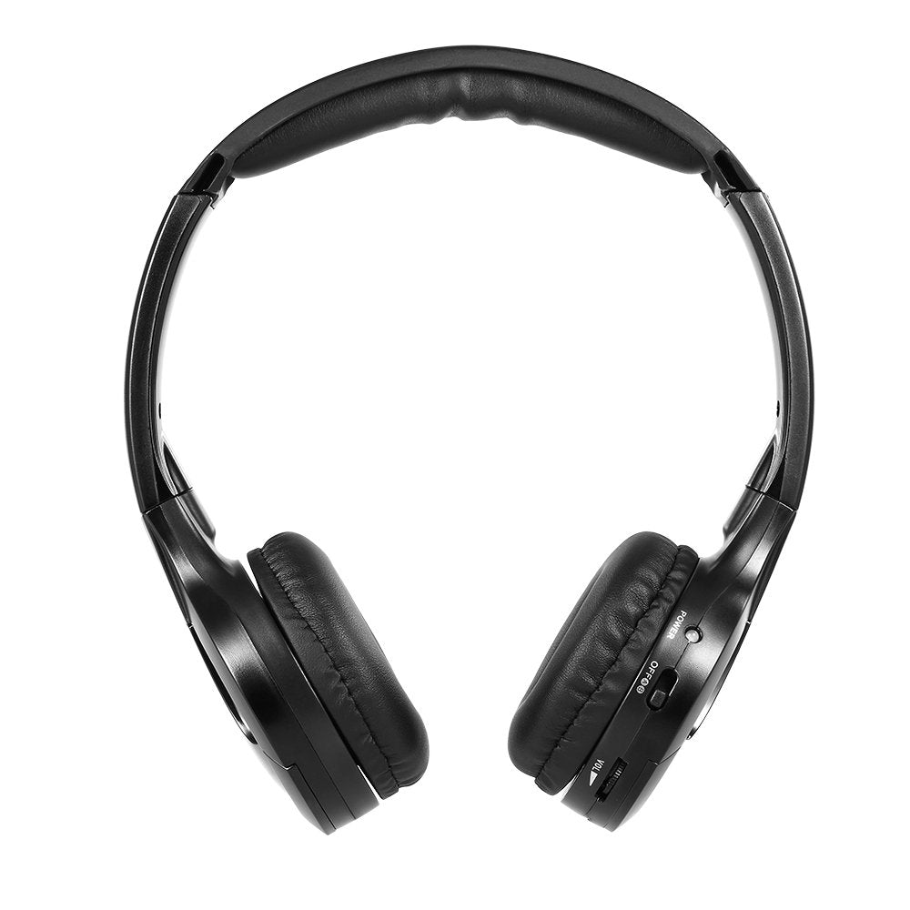 Docooler IR Infrarot Wireless Auto Kopfhörer Stereo Headset Verkabelt Kopfhörer Dual Channel für In-Auto DVD-Player