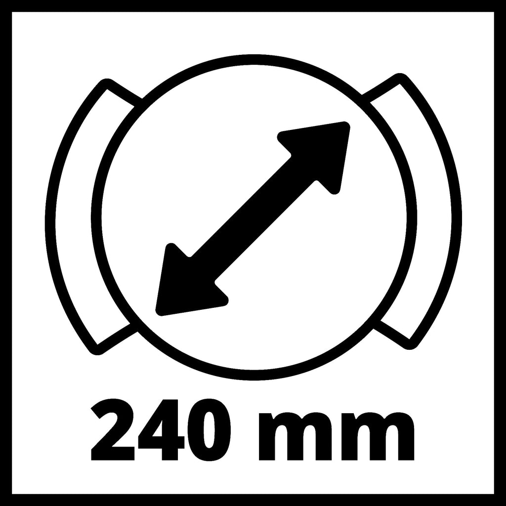 Einhell Auto Poliermaschine CC-PO 90, 90 W, Polierteller 240 mm, 3700 min-1, 1 Textil- und 1 Synthetik - Polierhaube, 1 Stück, 2093173