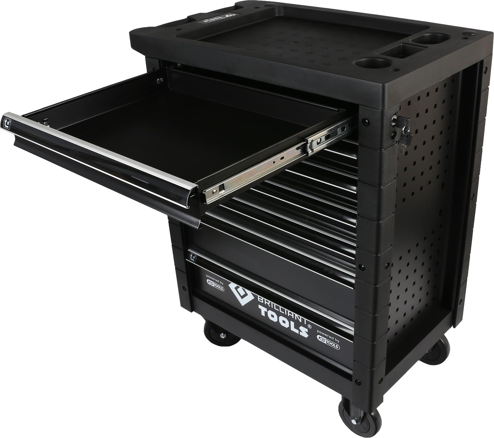 Brilliant Tools BT152900 Werkstattwagen mit 7 Schubladen, leer
