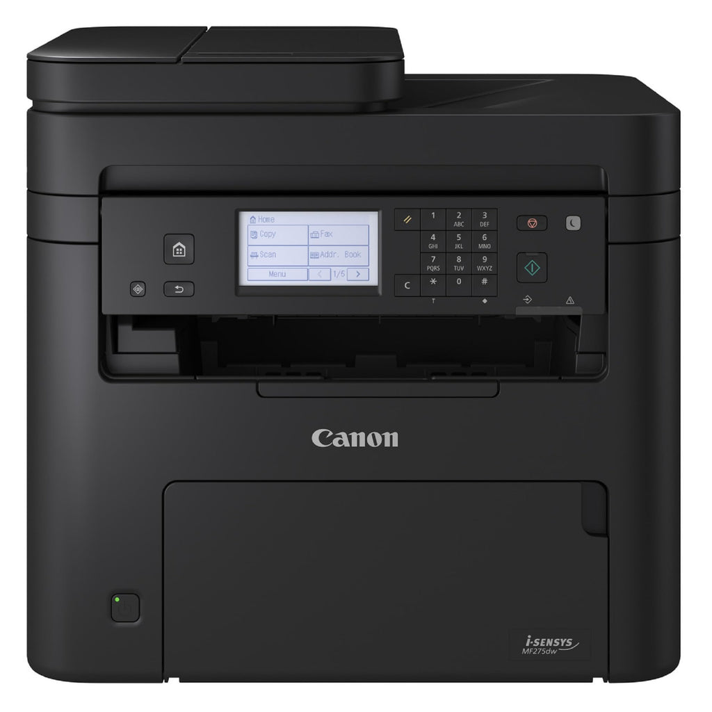 Canon i-SENSYS MF275 A4 S/W-Laser MFP, Drucken Kopieren Scannen Faxen, USB, LAN, W-LAN, 150 Blatt Papierkassette, 29 DIN A4 Seiten/Minute, Duplexdruck