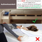 Wonder Space Bettkantenschutz für Kinderbetten, Bettgitter Polsterung Stoßstange - Anti-Kollision | Erhöhte Höhe | Sturzprävention, Einfache Installation Sicherheit Universelle Passform (Grau, 90cm)