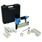 Güde Druckluft-Klammergerät/Nagler (max. 6 bar, Test GUT - SEHR GUT, Tiefenkontrollrad, Sicherheitsschlagsperre, inkl. 1500 Klammern (20/32/40 mm) & 2000 Stifte (25/40 mm), Ölflasche, Tragekoffer)