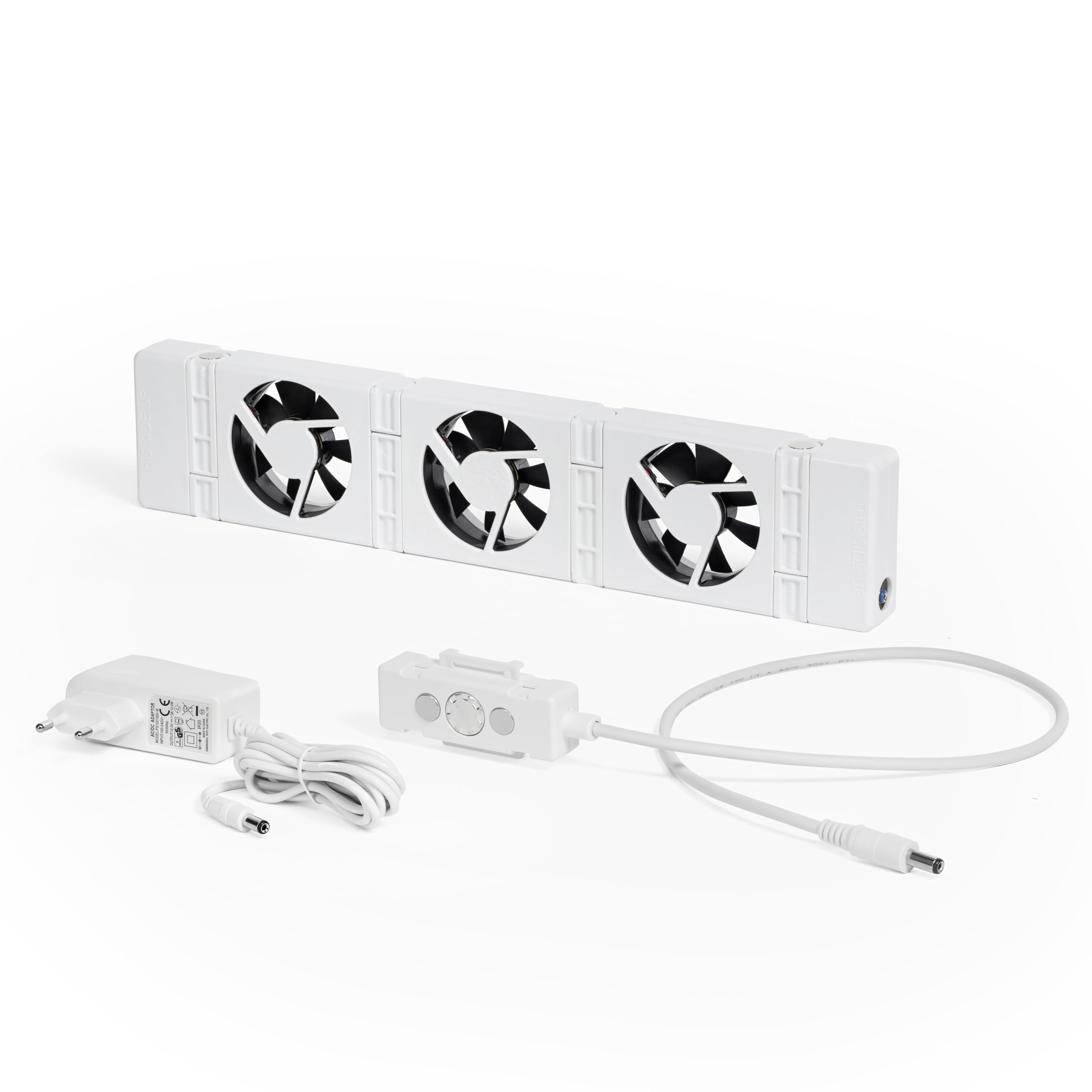 SpeedComfort Heizkörper Ventilator Mono Set – 1 Stück Heizkörperventilatoren - energieeffizienter Heizungsventilator - Bis zu 22% Energieeinsparung – Geräuscharm