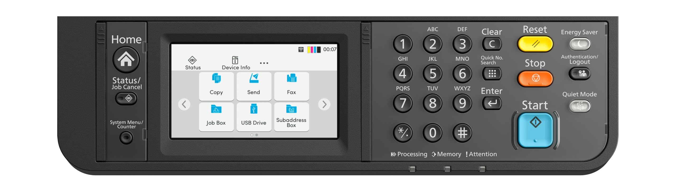 Kyocera Ecosys MA2600cwfx Farblaserdrucker Multifunktionsgerät WLAN: Drucker Scanner Kopierer, Faxgerät. Multifunktionsdrucker inkl. Mobile-Print-Funktion.