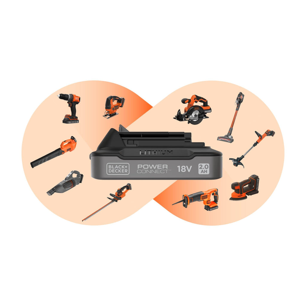 BLACK+DECKER 18V Multivolt-Schnell-Ladegerät (einsetzbar für alle BLACK+DECKER 14,4 Volt und 18 Volt Li-Ionen-Akkus, 1 Ampere Ladestrom, mit Ladezustandsanzeige) BDC1A-QW
