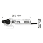 Bosch Professional Winkelschleifer GWS 880 (Scheiben-Ø125mm, Leistung 880 Watt, Leerlaufdrehzahl: 11.000 min-1, inkl. Zusatzgriff, Schutzhaube, Spannmutter, Aufnahmeflansch, Zweilochschlüssel)