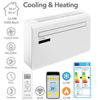 TROTEC PAC-W 2650 SH Wandklimaanlage ohne Außengerät mit Wärmepumpe – 4-in-1 Klimagerät zum Kühlen, Heizen, Entfeuchten & Lüften, 2,6 kW Kühlleistung, Inverter, WLAN, R290, bis 34 m²