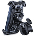 Lamicall Motorrad Handyhalterung, Handyhalter Fahrrad - [2025 Doppelt Vibrationsgedämpft] Handy Motorradhalterung, 360° Drehbar Lenker Halterung für iPhone 17 16 15 Pro Max Samsung 4,7-6,8" Smartphone