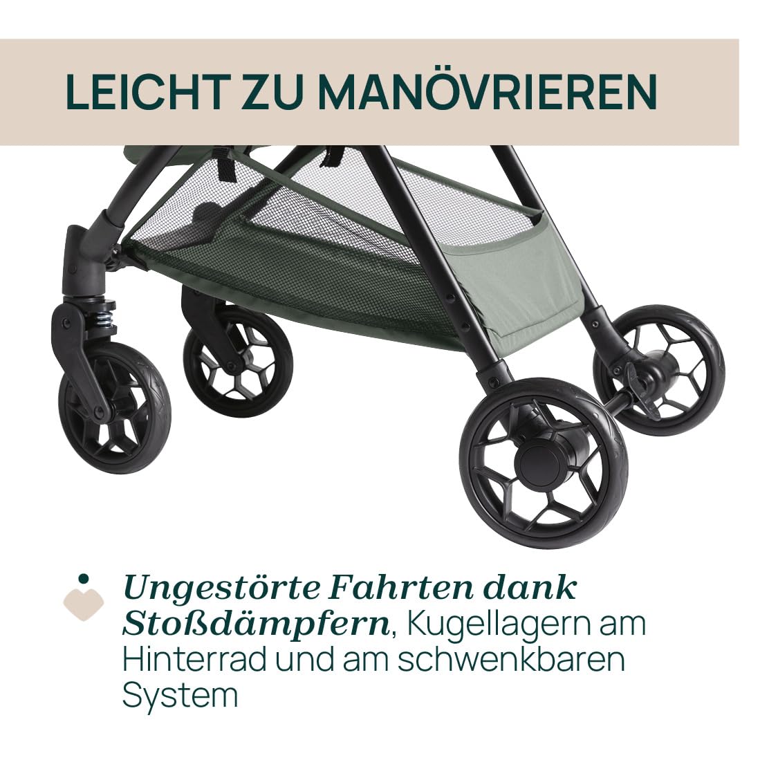 Chicco Urbino Kinderwagen Ab Geburt bis 4 Jahren (max. Belastbarkeit 25 kg), Praktisch und leicht, Zusammenklappbarer Buggy,Einhandverschluß, Verstellbare Rückenlehne und Fußstütze, Verdeck, Grün