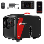 8kW Luft Dieselheizung, 12V/24V DC & 240V AC Diesel Standheizung 0,12–0,45 L/h mit APP & Adapter, 18% höhere Verbrennungseffizienz,10-Stufen-Temperaturregelung, Automatik-Start-Stopp für Auto,LKW,2025