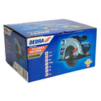 Handkreissäge DEDRA stark 1500W, Kreissägeblatt Ø 185mm, max. Schnitttiefe 66 mm, Sehr hohe Drehzahl: 5500 U/min Ergonomisches Leichtgewicht 4,4kg, softgrip, für Holz und mehr