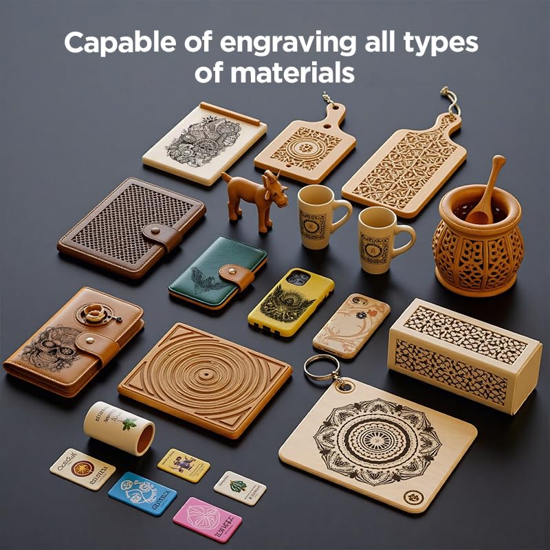 ACMER S1 6W Laser graviermaschine Anfänger, Tragbarer Laserschneider & Gravurgerät für DIY Holz, Metall, Acryl, Leder,130x130mm Gravurbereich, Laserklasse 4,Ideal für Kleinunternehmen