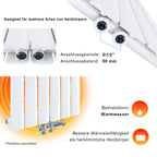 ELEGANT Design Flach Heizkörper 1600 x 539 mm Weiß Badheizkörper Doppellagig Heizkoerper Vertikal Paneelheizkörper