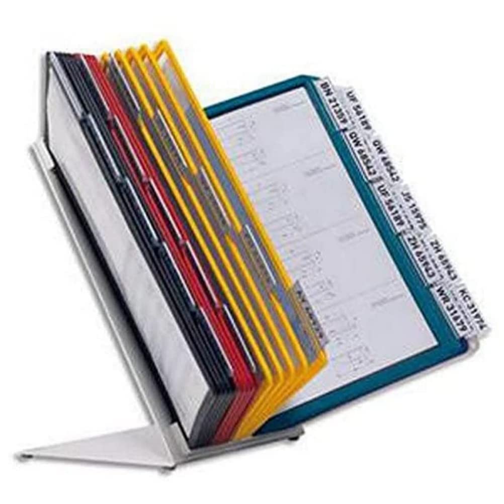 Durable Tisch-Sichttafelsystem (Vario Table 30, mit 30 Sichttafeln A4) mehrfarbig, 551000