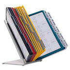 Durable Tisch-Sichttafelsystem (Vario Table 30, mit 30 Sichttafeln A4) mehrfarbig, 551000