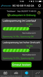Lescars Autobatterieüberwachung: Kfz-Batterie-Wächter mit Bluetooth und App, für 12-Volt-Batterien (Batterieüberwachung Bluetooth, Batteriewächter Test, 12V Zigarettenanzünder)