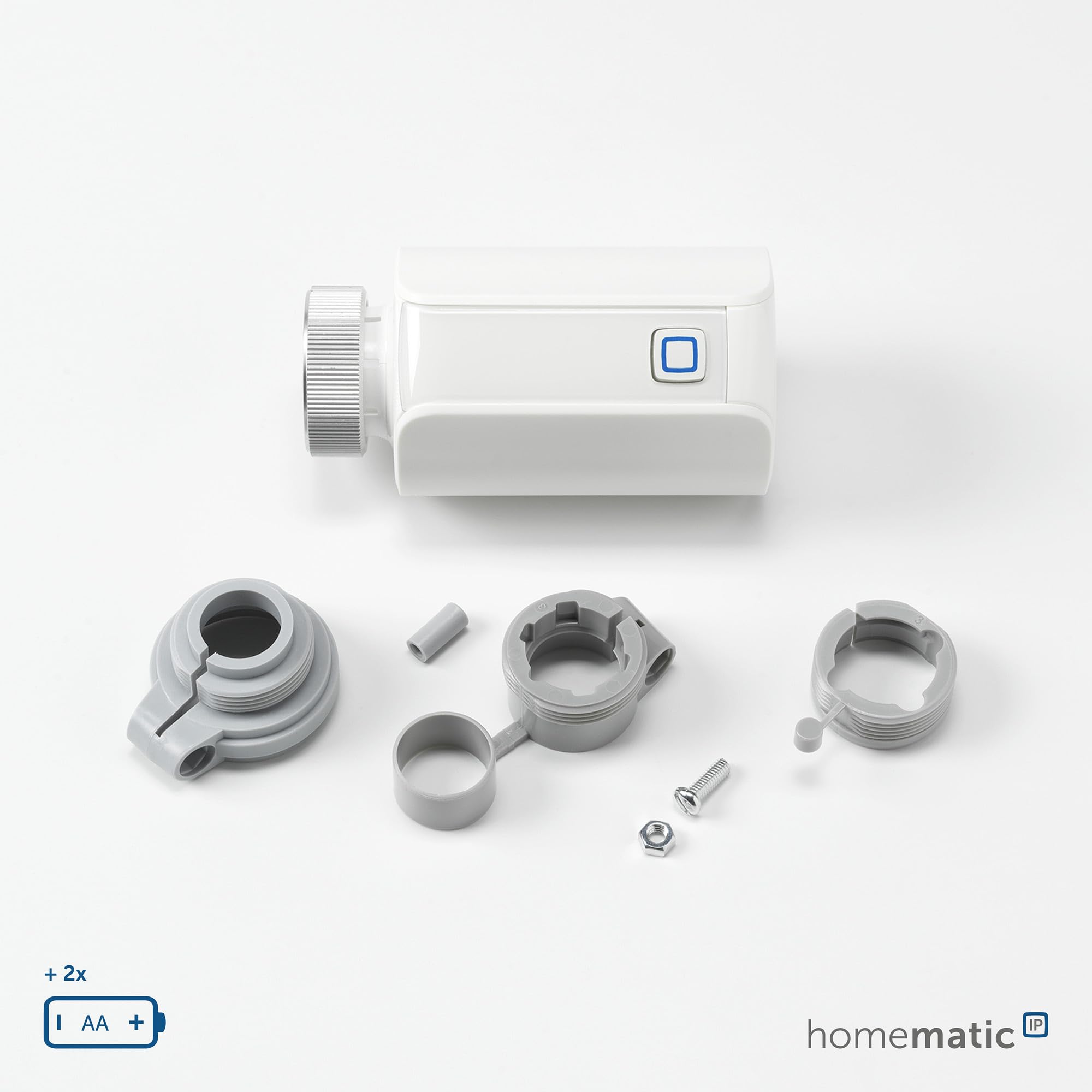 Homematic IP Smart Home Heizkörperthermostat – Evo, digitaler Thermostat Heizung, Heizungsthermostat, Steuerung per App, Alexa & Google Assistant, einfache Installation, Energie sparen, 155105A0