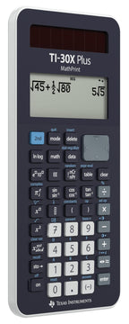 TEXAS INSTRUMENTS TI-30X Plus MathPrint Wissenschaftlicher Schulrechner (für SEK I und II, 4-zeilig, Solar- und Batteriebetrieb) Dunkelblau