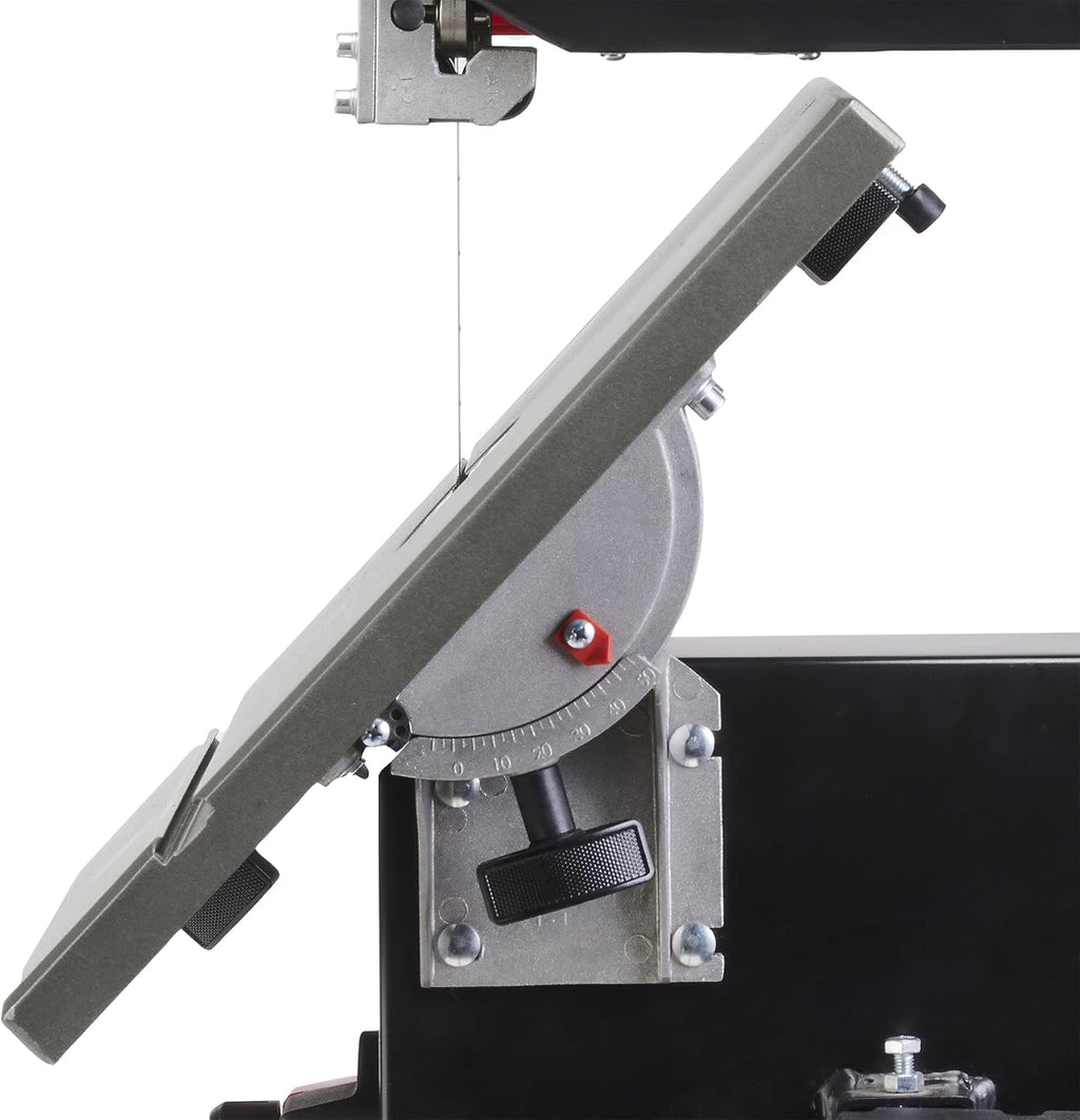Einhell Bandsäge TC-SB 245 L (400W, max. Sägebandgeschwindigkeit 726m/min, 245 mm Durchlassbreite, max. Schnitthöhe 101 mm, neigbarer Sägetisch, Parallel- und Winkelanschlag, Absauganschluss)