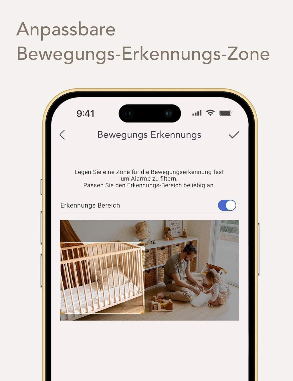 nooie Babyphone mit Kamera, Baby Kamera WLAN, Baby Monitor with Camera und APP, Gegensprechfunktion 1080P HD Nachtsicht Kompatibel mit Alexa und 2.4Ghz WiFi, Bewegungs Geräuscherkennung, Indoor
