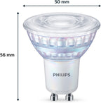 Philips LED Classic GU10 Lampen Warm Glow 6-er Pack (50 W), dimmbare Reflektor LED Spots mit warmweißem Licht, energiesparende Lampen mit langer Nutzlebensdauer, Warmglow Dimmbar
