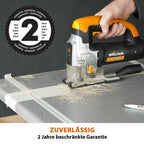 Evolution Power Tools Rage 7-S Universalstichsäge – schneidet Holz, Stahl, Kunststoff und mehr – inklusive 5 Sägeblätter, 710 W