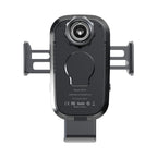 Auckly 15W Fast Wireless Charger Auto Handyhalterung Mit Ladefunktion Automatischer Induktion Motor Betrieb Qi Ladestation Auto Kfz Handy Halterung Auto Lüftung für iPhone Samsung Huawei LG usw