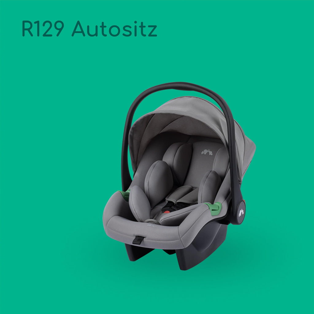 Bebeconfort Breeze Trio, Baby Kinderwagen 3 in 1 mit Kindersitz, 0-22 kg (0-4 Jahre), Reversibler & Leichter Kinderwagen Set, i-Size Kindersitz, Kompakter Faltmechanismus, Mineral Grey