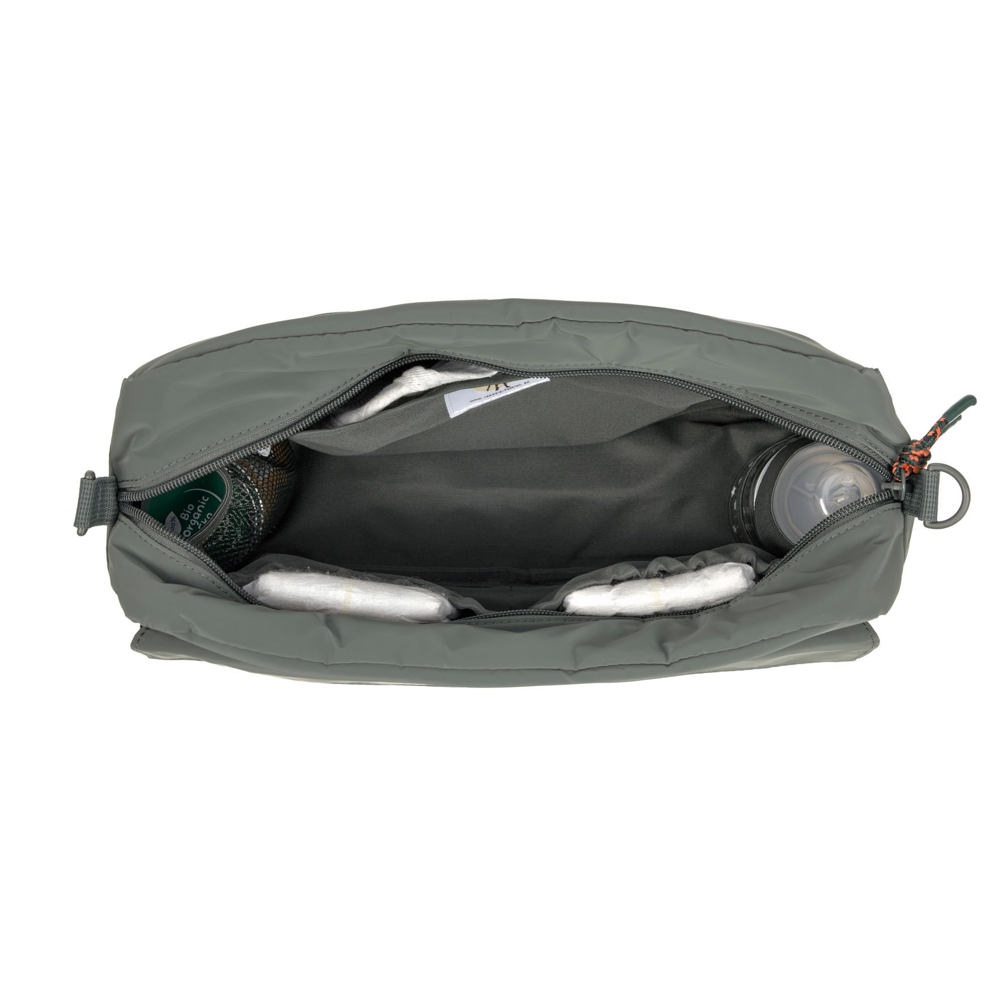 LÄSSIG Baby Kinderwagenorganizer Umhängetasche Kinderwagentasche inkl. Kinderwagenbefestigung/Casual Buggy Organizer Bag olive