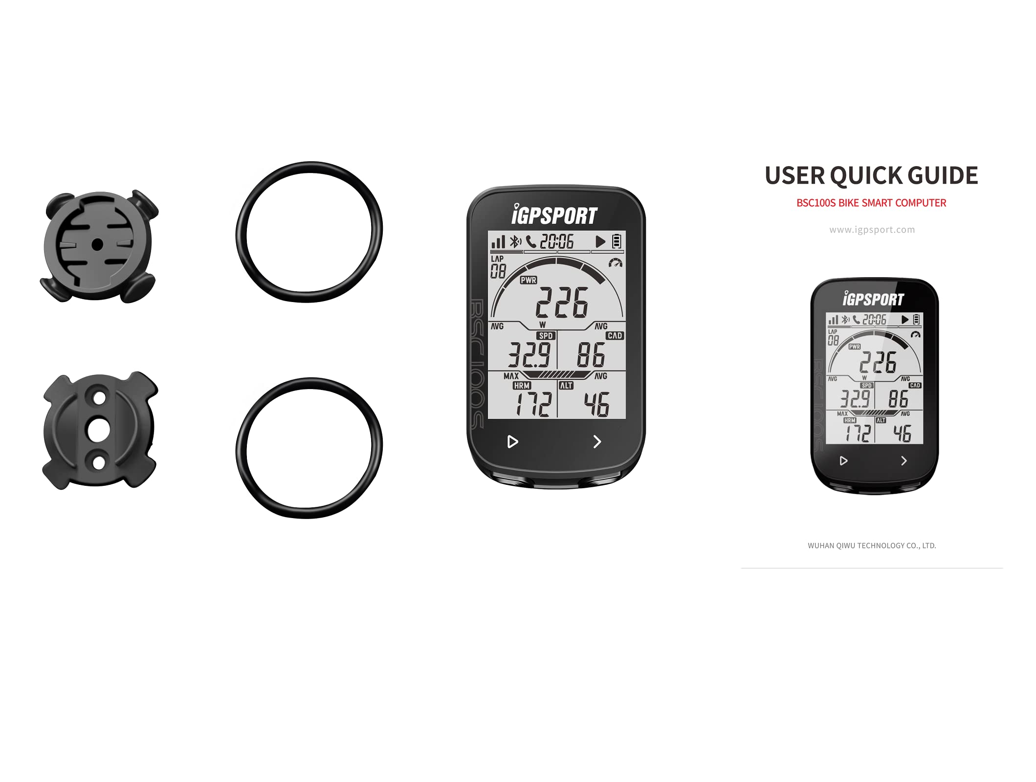 GPS Fahrradcomputer mit ANT + Funktion Radfahren Computer Unterstützung Pulsmesser und Geschwindigkeit Kadenz Sensor Anschluss
