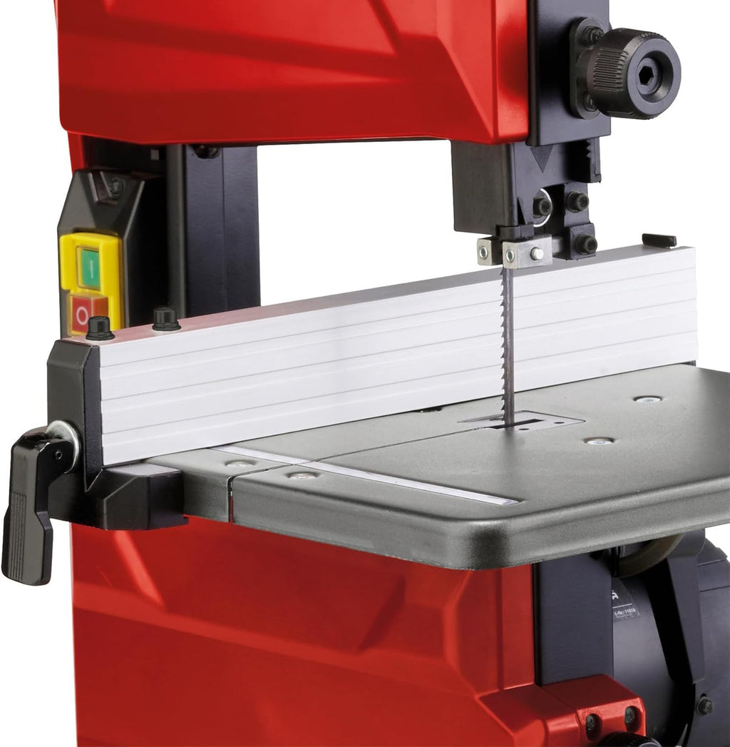 Einhell Bandsäge TC-SB 200/1 (werkzeugloser Sägeblattwechsel, Parallelanschlag, Höhenverstellung, kugelgelagerte Führung, Tisch stufenlos neigbar)