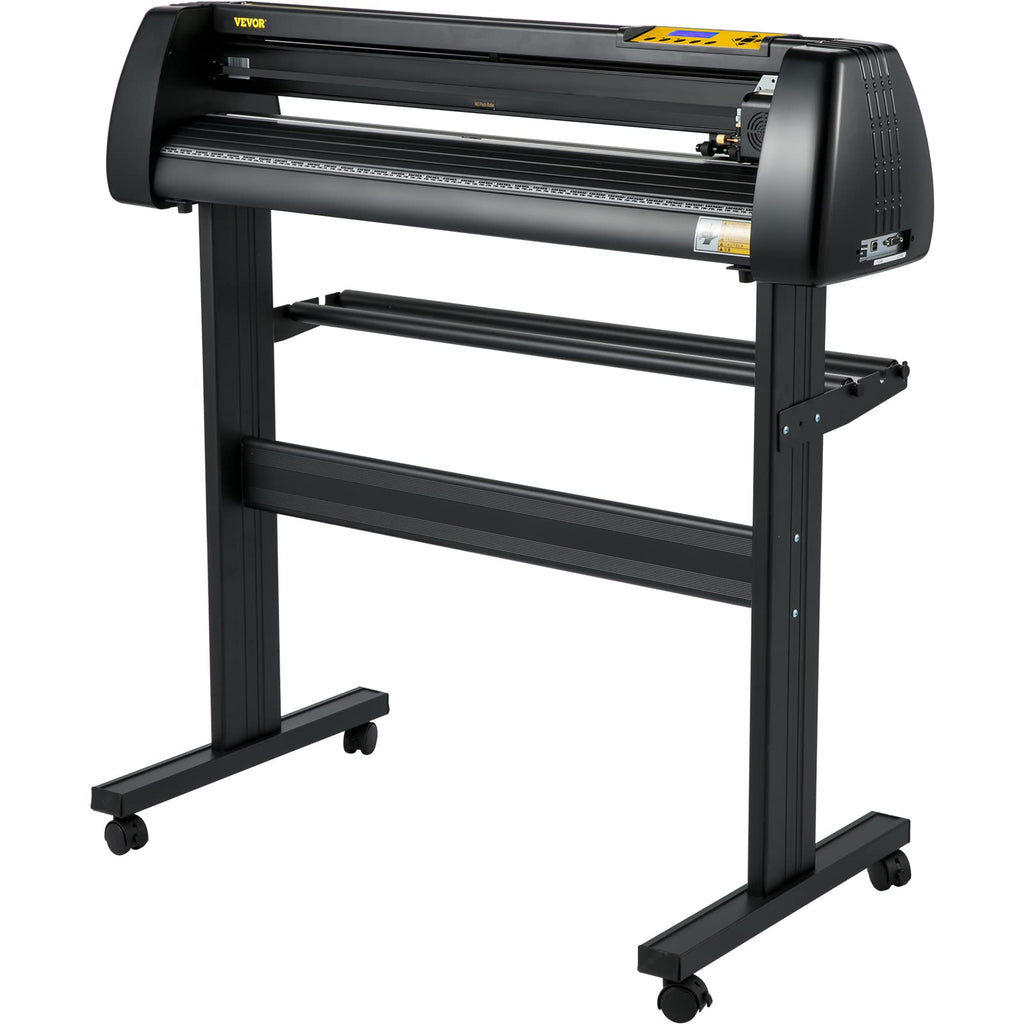 VEVOR Vinyl-Schneidemaschine, 720 mm Papierzufuhr-Schneideplotter-Paket, Vinyldrucker mit Einstellbarer Kraft und Geschwindigkeit, LCD-Display, Windows-kompatibles Schilderherstellungsset