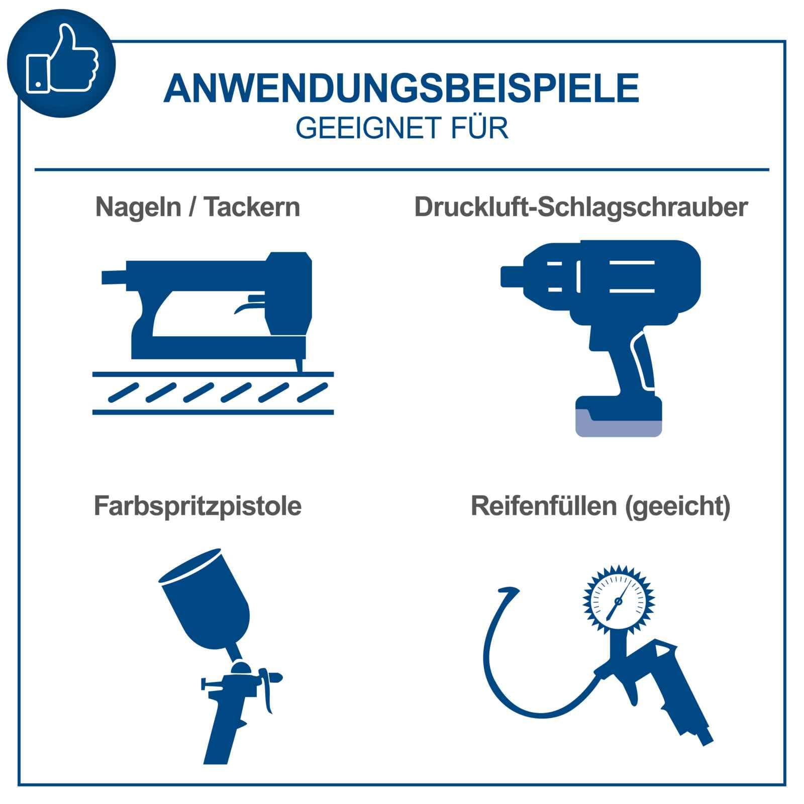 Scheppach Druckluft Kompressor HC53DC | 2200W Leistung | 50L Kessel | 10bar Druck | Ansaugleistung 412 L/min | Druckminderer, ölgeschmiert, Doppelzylinder