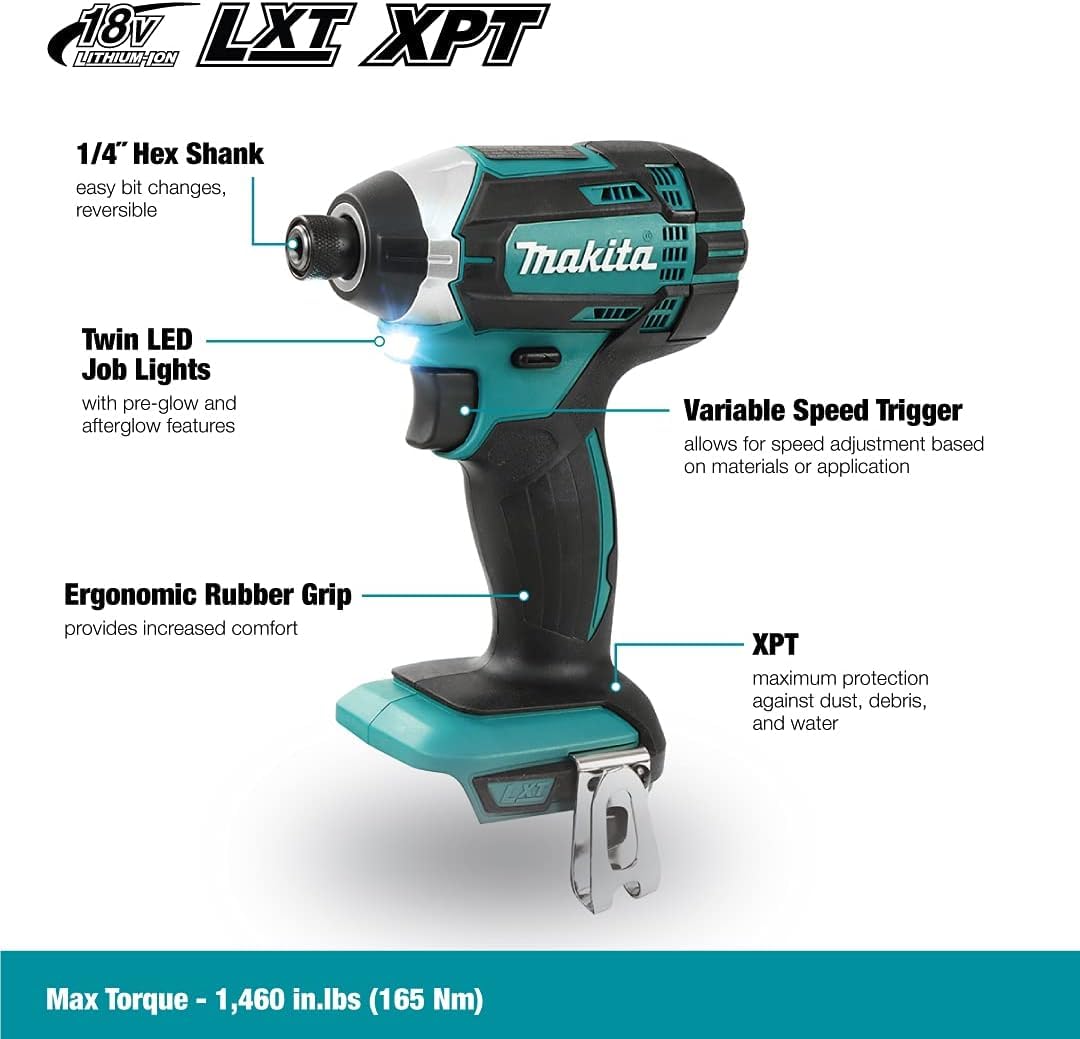 Makita DTD152Z Akku-schlagschrauber 18V 160Nm, 1 W, 18 V, blau, 23.8 x 13.7 x 7.9 cm
