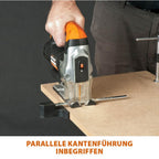 Evolution Power Tools Rage 7-S Universalstichsäge – schneidet Holz, Stahl, Kunststoff und mehr – inklusive 5 Sägeblätter, 710 W