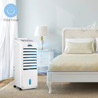 Midea AC100-16BR Luftkühler mit Wasserkühlung, Klimaanlage Mobil, Ventilator mit 5L Wasserkühlung, Luftbefeuchter, mit Fernbedienung, 7H Timer, Weitwinkeloszillation, LED Anzeige, 55W