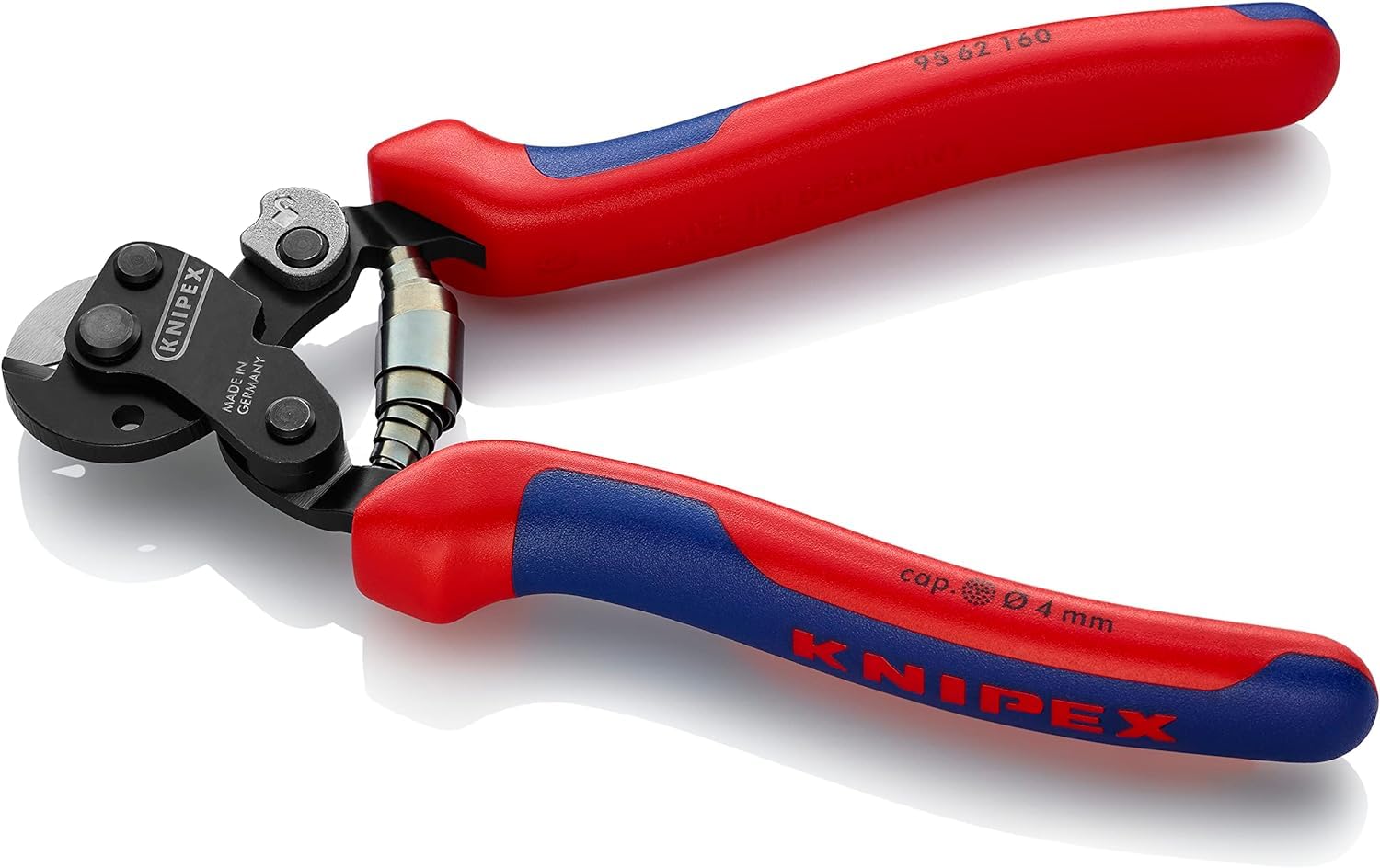 KNIPEX Drahtseilschere auch für hochfeste Drahtseile mit Mehrkomponenten-Hüllen 160 mm, 95 62 160