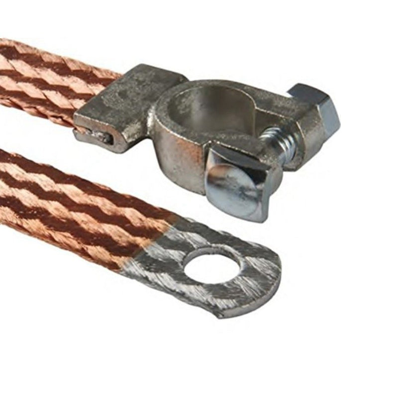 AUPROTEC Batterie Masseband mit Polklemme Länge 200 mm 50 mm² 300A