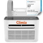 Climia CMK 1500 Note "Gut" auf Vergleich org-Klimaanlage für Wohnwagen bis 15 qm, Split Klimaanlage für Wohnmobil Camping. 5000 BTU/h, Klimagerät zum Entfeuchten, Energieeffiziensklasse A