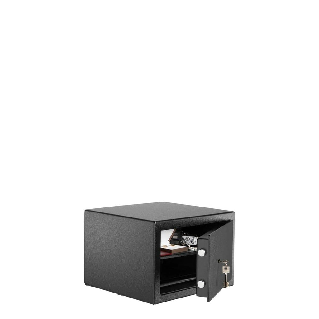 Burg Wächter Möbeltresor mit Schlüssel, Home-Safe, Sicherheitsstufe B, Feuerschutz DIN 4102, VdS-geprüft, ECB-S zertifiziert, 20,6 l, 30 kg, H 210 S, Schwarz, 20,6 Liter