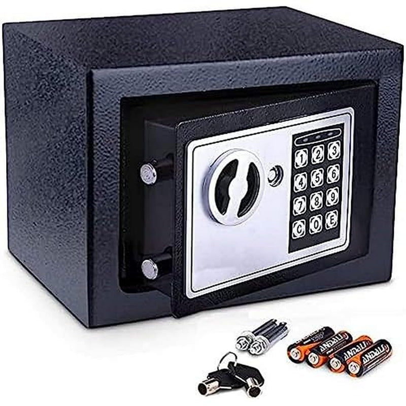 Nictemaw Tresor, Elektronischer Safe, Möbeltresor, Schlüsseltreso, Zifferntastatur sicher, feuerfest wasserdicht, perfekt für Hause Büro Hotel Business Schmuck Bargeldverbrauch Lagerung Schwarz