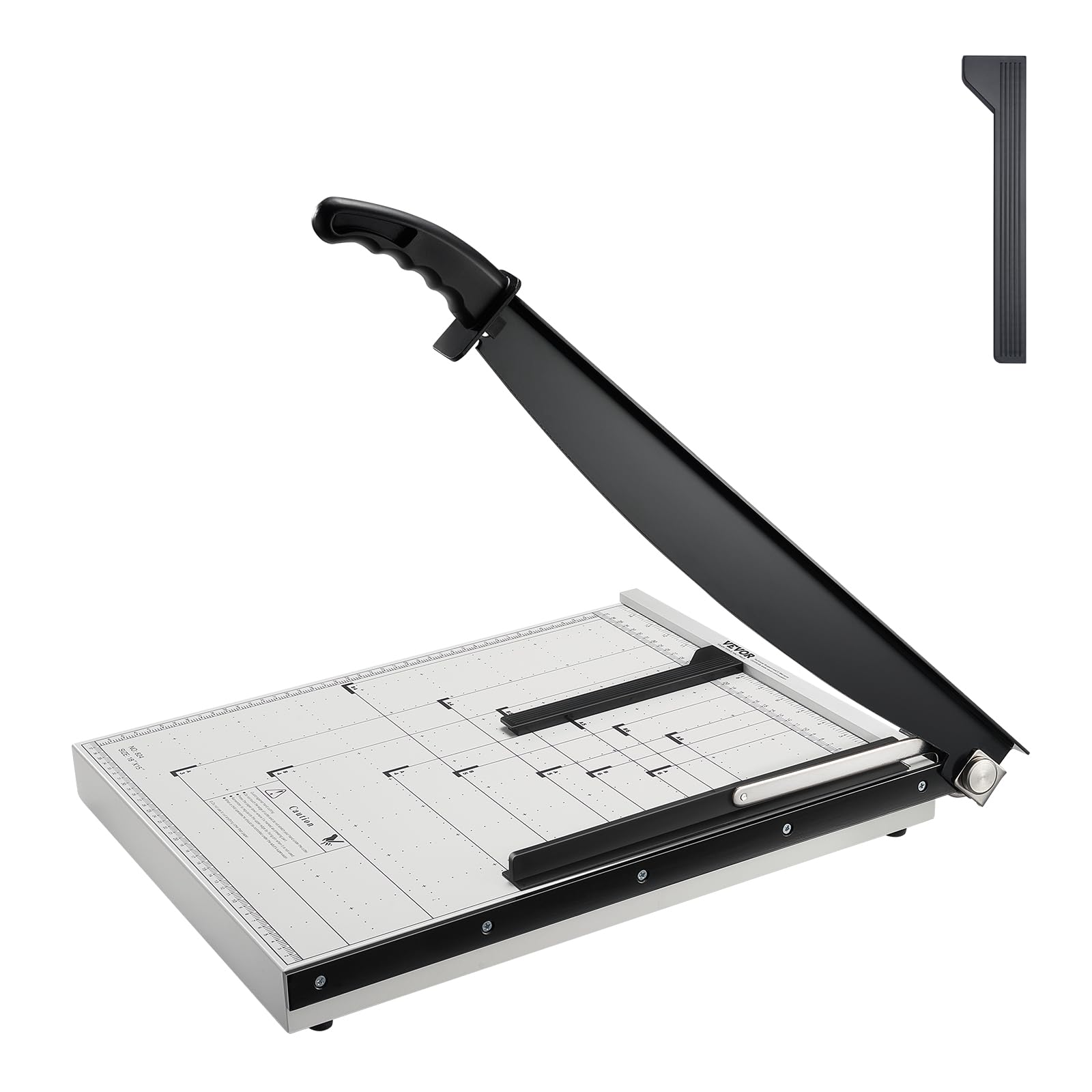 VEVOR Papierschneider Hebelschneider, 457,2 mm Max. Schnittbreite Manuelle Papierschneidemaschine, 20 Blätter Kapazität, mit Schutzschiene/Klingenarretierung für Karton/Pappe, Papierschneider