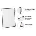 414507 Wandsichttafel Set A4, 10 Sichttafeln, schwarz